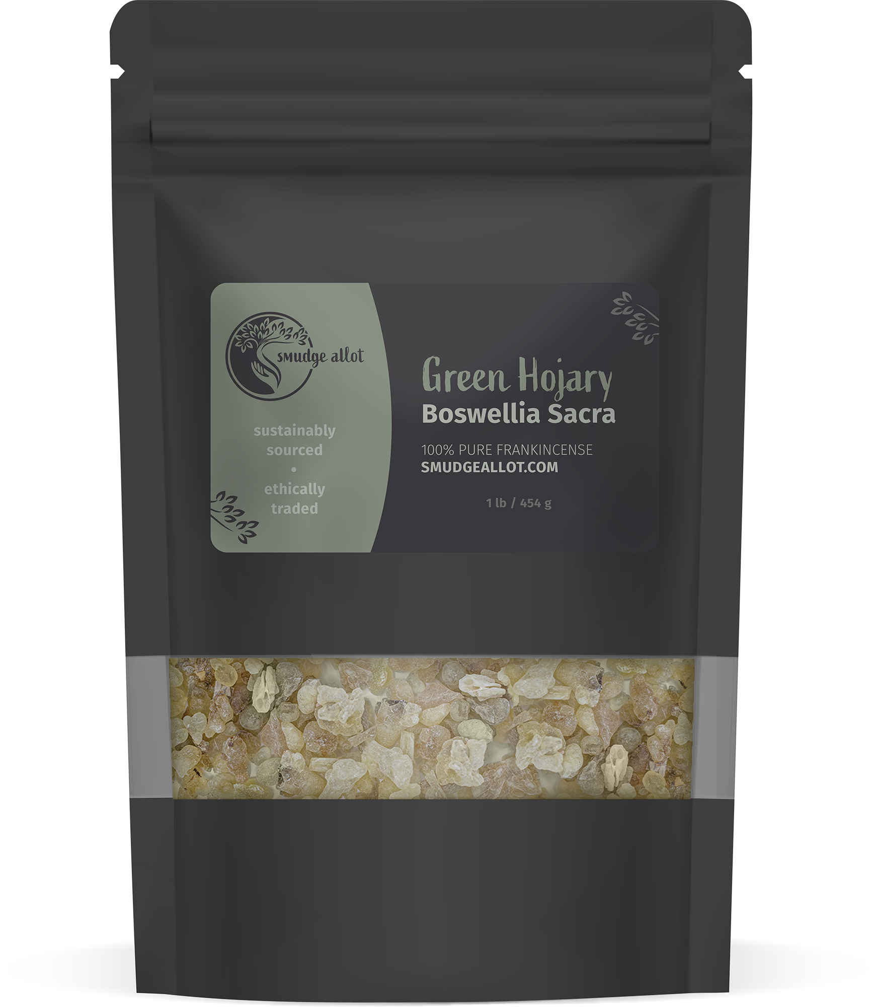 Green Hojary Frankincense Resin 1lb Bag | Smudge Allot