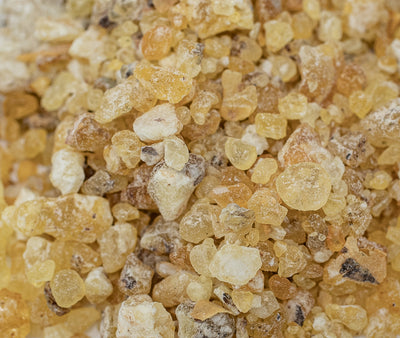 Extreme close up of 1lb Bag of Boswellia Frereana Resin